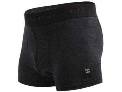Pánské funkční trenky Sensor Merino Cordura - Černá