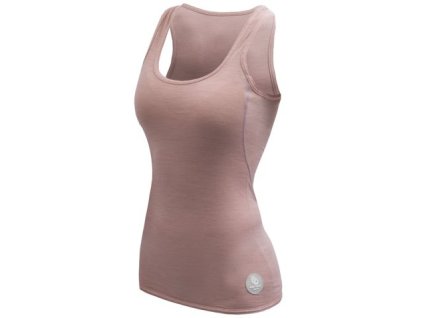 Dámské funkční triko Sensor Merino Air bez rukávů - Dusty pink