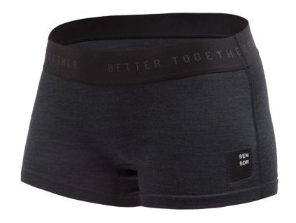Dámské funkční kalhotky Sensor Merino Cordura s nohavičkou - Černá