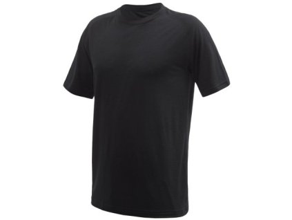 Pánské funkční triko Sensor Merino Active No Logo kr.rukáv - Raglan černá