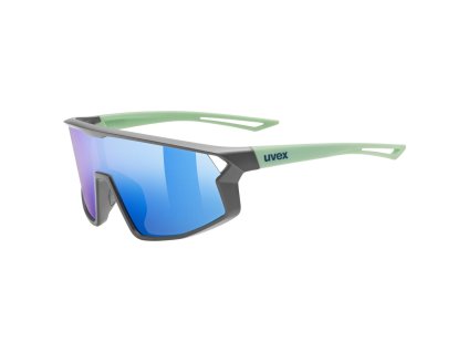 Juniorské brýle UVEX Skyryse Jr. - Grey-green matt/mir. blue