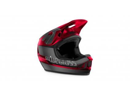 Přilba Bluegrass Legit - Černá/červená metalická