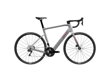 Ridley E-Grifn Shimano 105 Di2 - Battleship Grey / Candy Red Metallic
