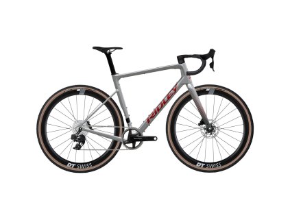 RIDLEY kolo GRIFN RS SRAM Force XPLR Battleship Grey/Candy Red Metallic (Velikost M)