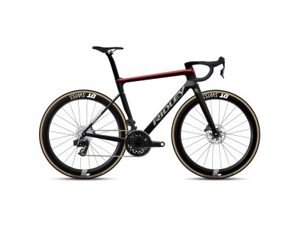 Ridley Falcn RS Sram Force AXS - UD Carbon / Candy Red Metallic / Silver