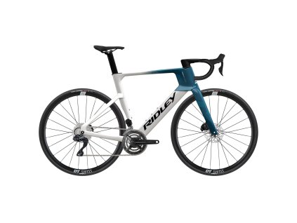 Ridley E-Noah Shimano 105 Di2 - White / Black / Petrol Blue Metallic