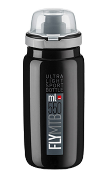Láhev ELITE Fly MTB 0,55l víčko - černá
