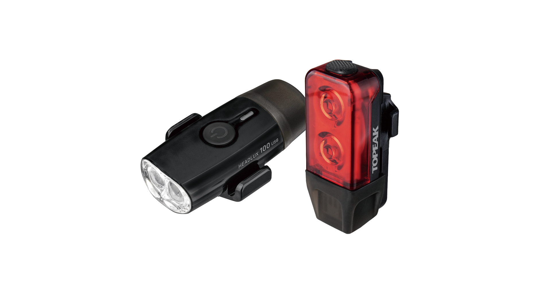 Sada světel Topeak PowerLux USB Combo - Černá