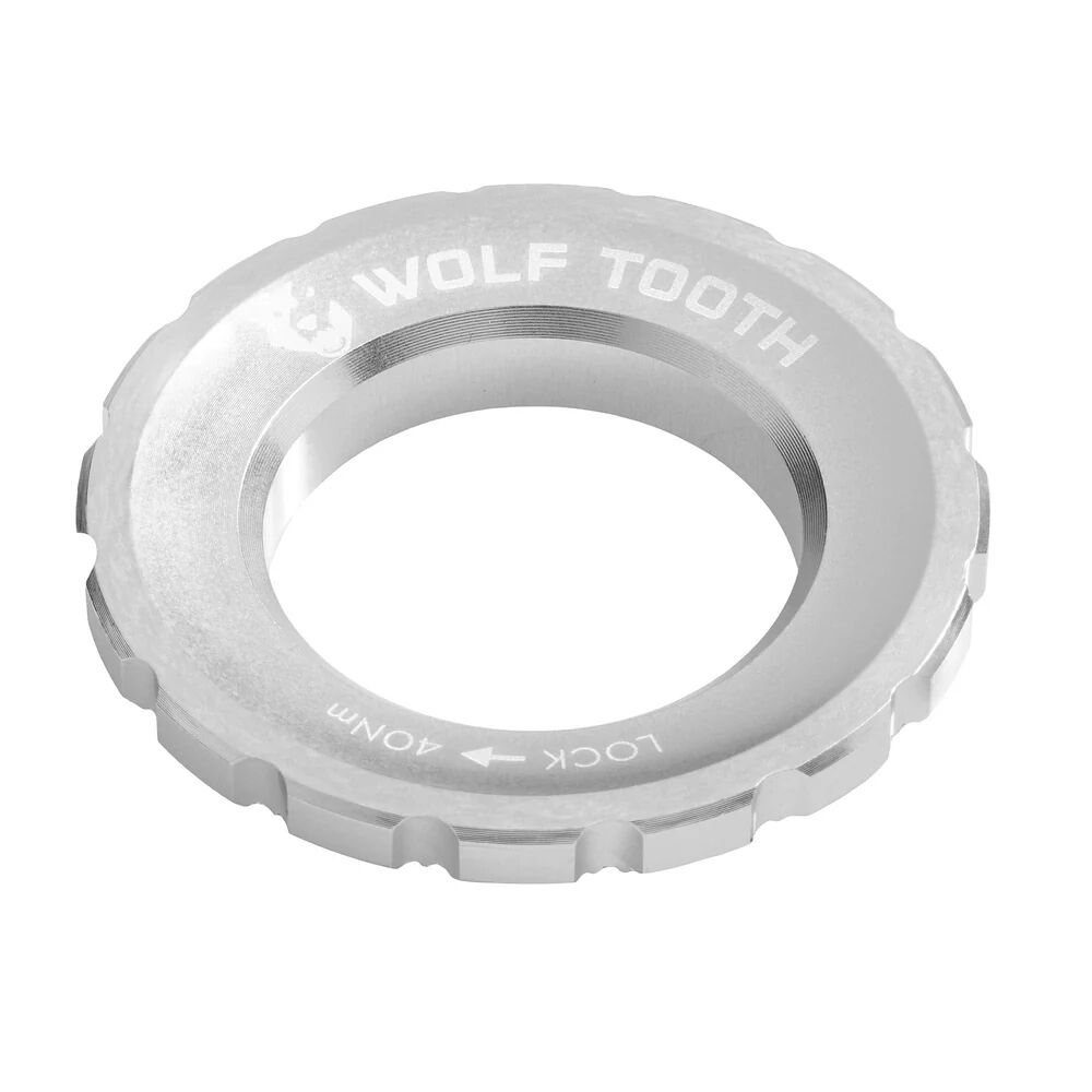 Centerlock matice Wolf Tooth - Vnější Barva: Raw silver