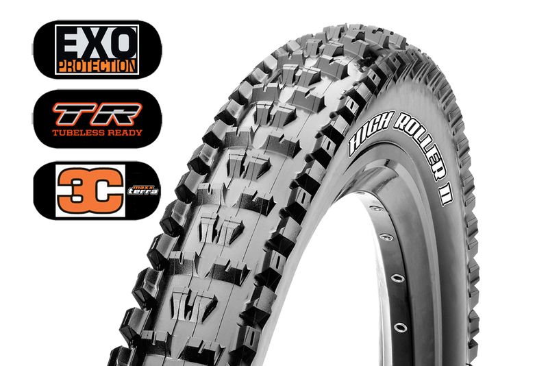 Plášť Maxxis High Roller II 27,5" - kevlar Směs: 2C, Šířka: 2,3", Ochrana: EXO