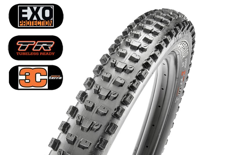Plášť Maxxis Dissector 27,5" - kevlar Směs: 3C - MaxxGrip, Šířka: 2,4" WT, Ochrana: DH casing