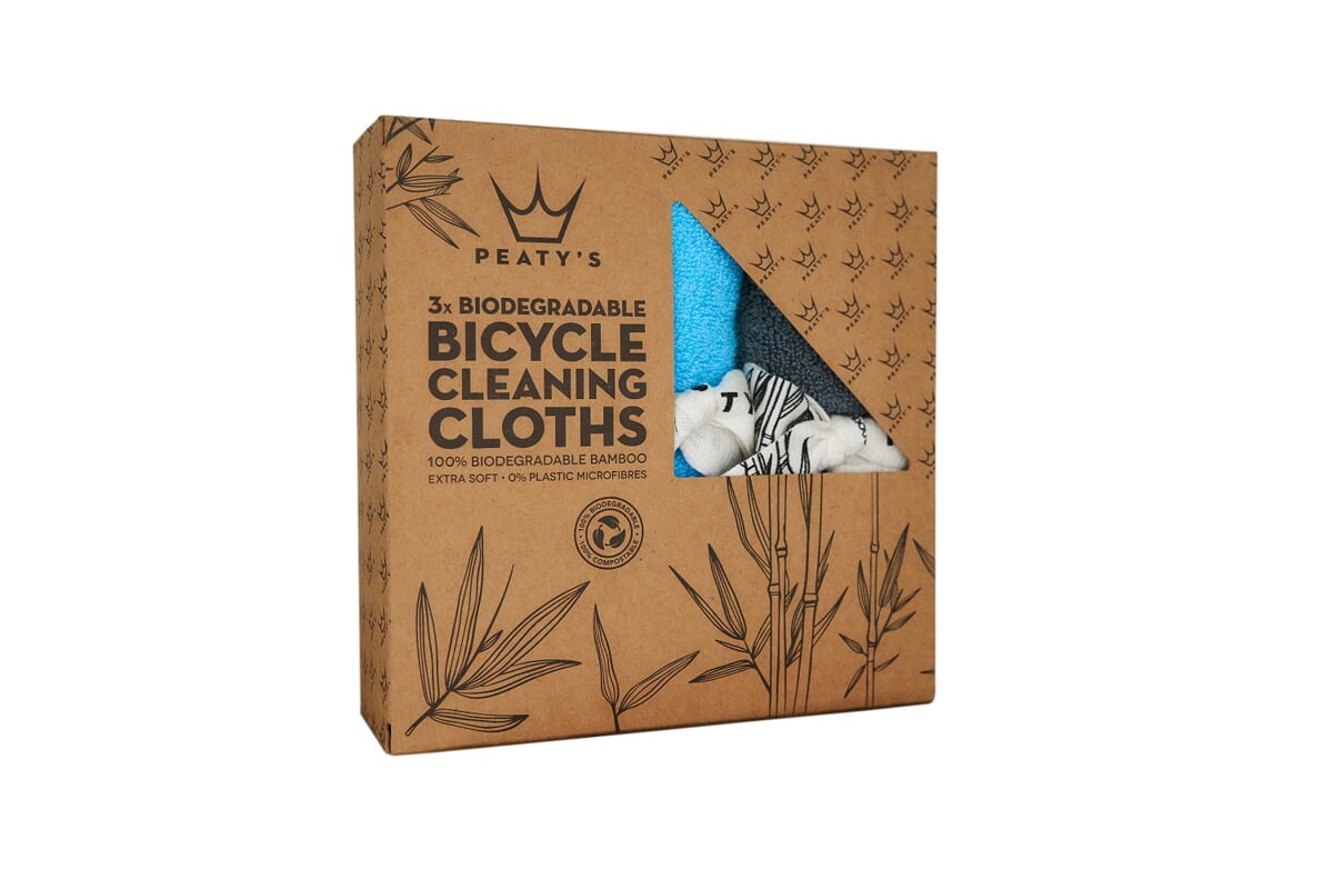 PEATYS PEATY'S BAMBOO BICYCLE CLEANING CLOTHS (PACK OF 3)