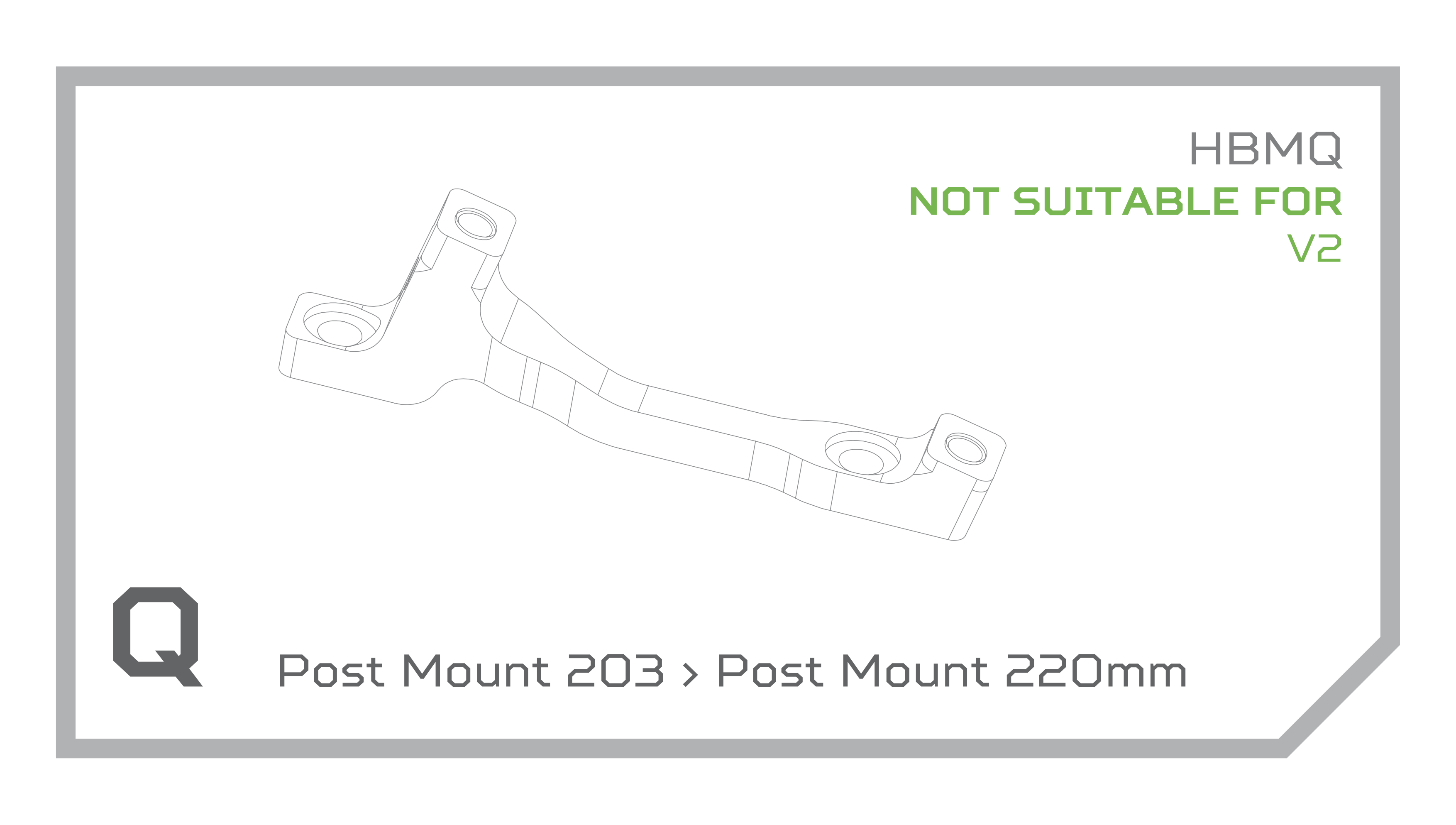 Adaptér brzd Hope - PM Typ: Q, Barevná varianta: Černá