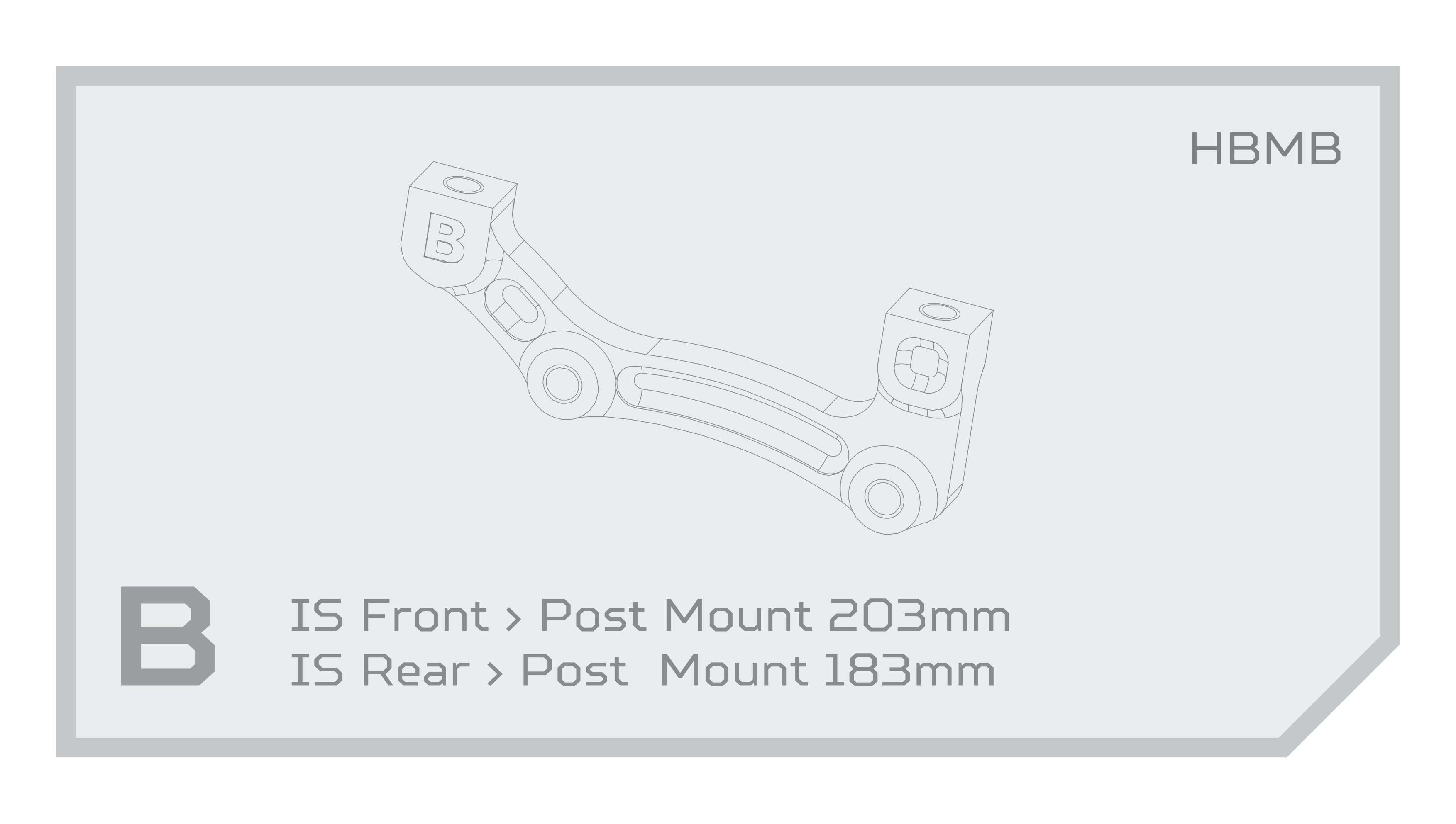 Adaptér brzd Hope - IS Typ: B, Barevná varianta: Černá