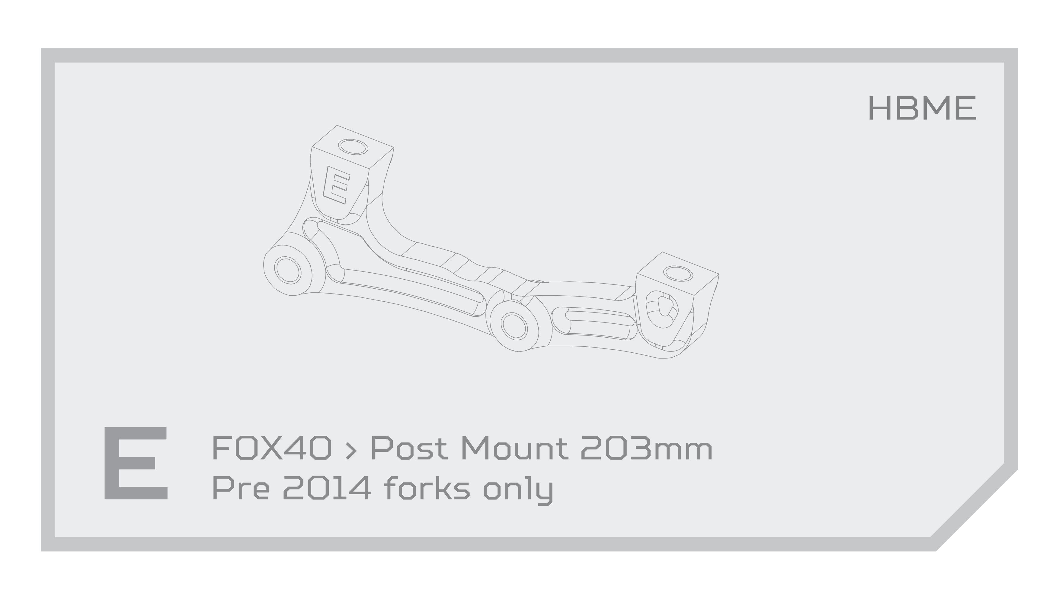 Adaptér brzd Hope - IS Typ: E, Barevná varianta: Stříbrná