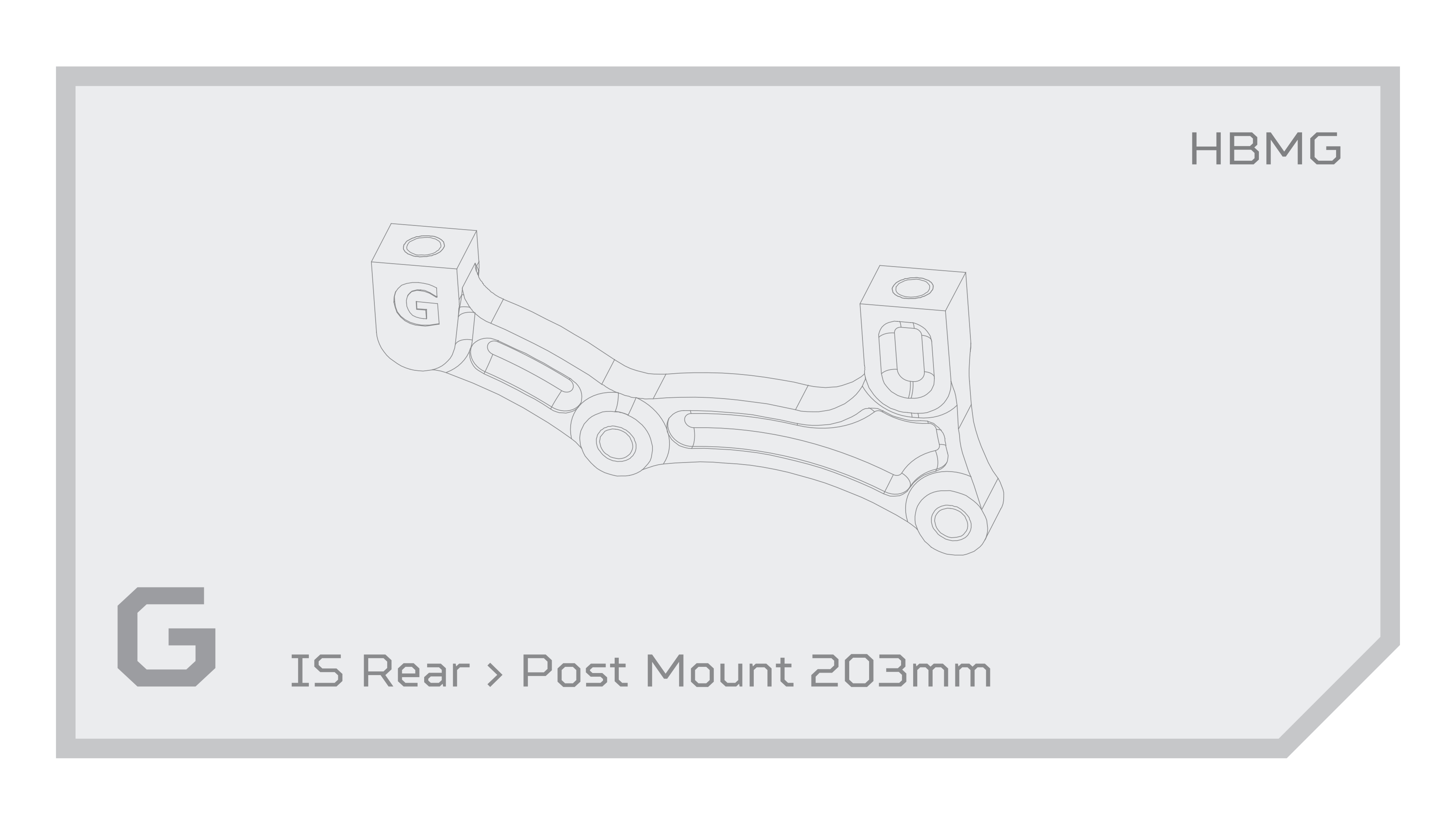 Adaptér brzd Hope - IS Typ: G, Barevná varianta: Stříbrná