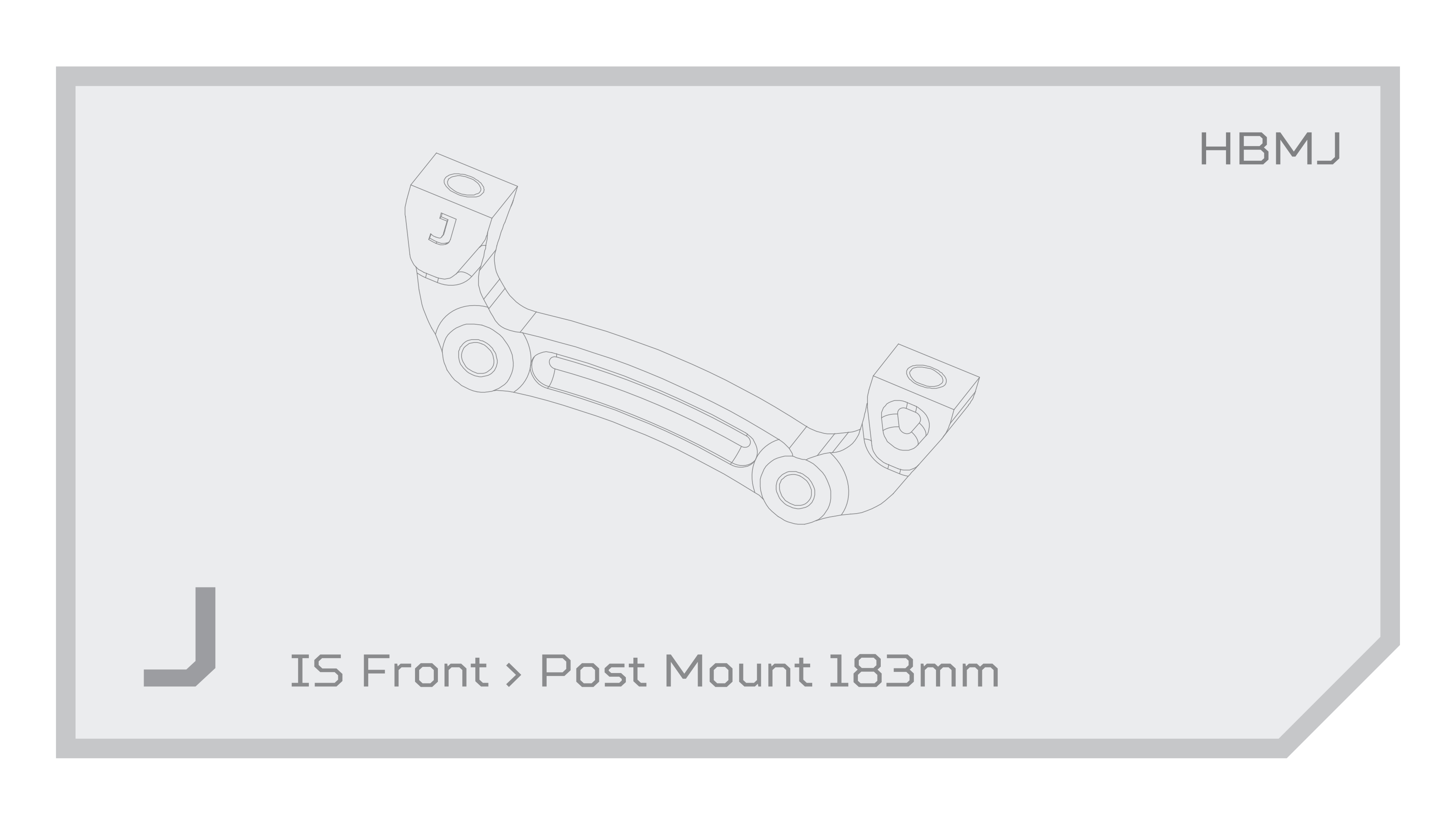Adaptér brzd Hope - IS Typ: J, Barevná varianta: Stříbrná