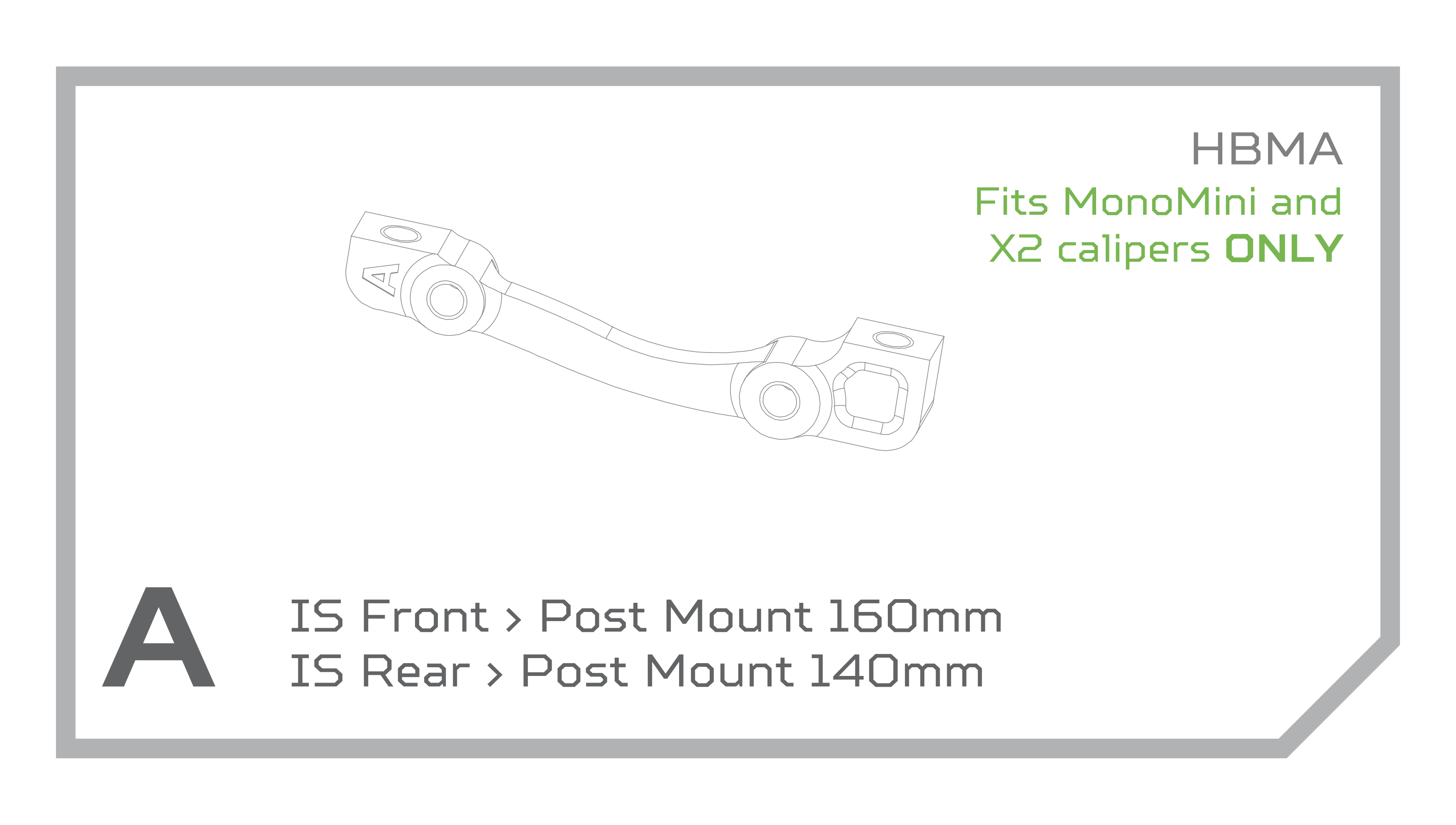 Adaptér brzd Hope - IS Typ: A, Barevná varianta: Stříbrná