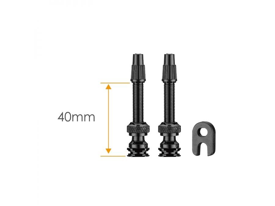 Bezdušový ventilek Ciclovation 40mm černá