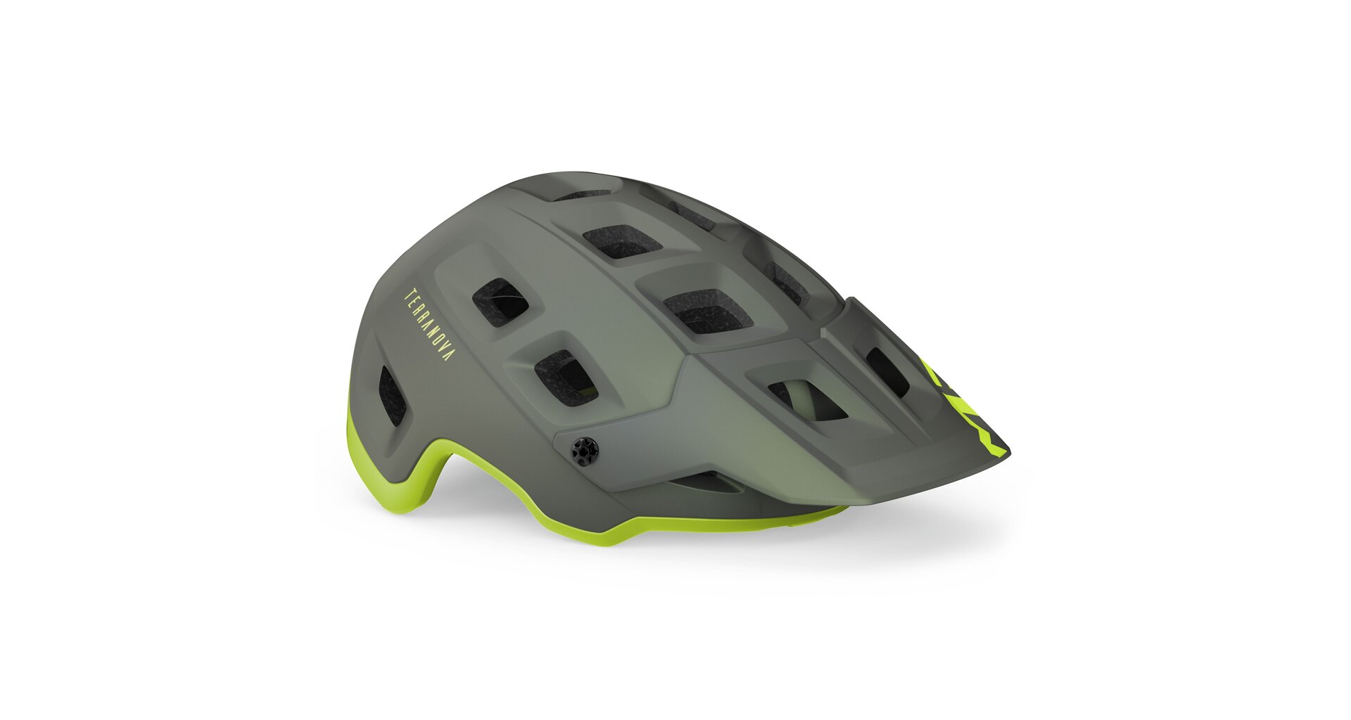 Přilba MET Terranova MIPS - Šedá/lime Velikost: 58/61 cm (L)
