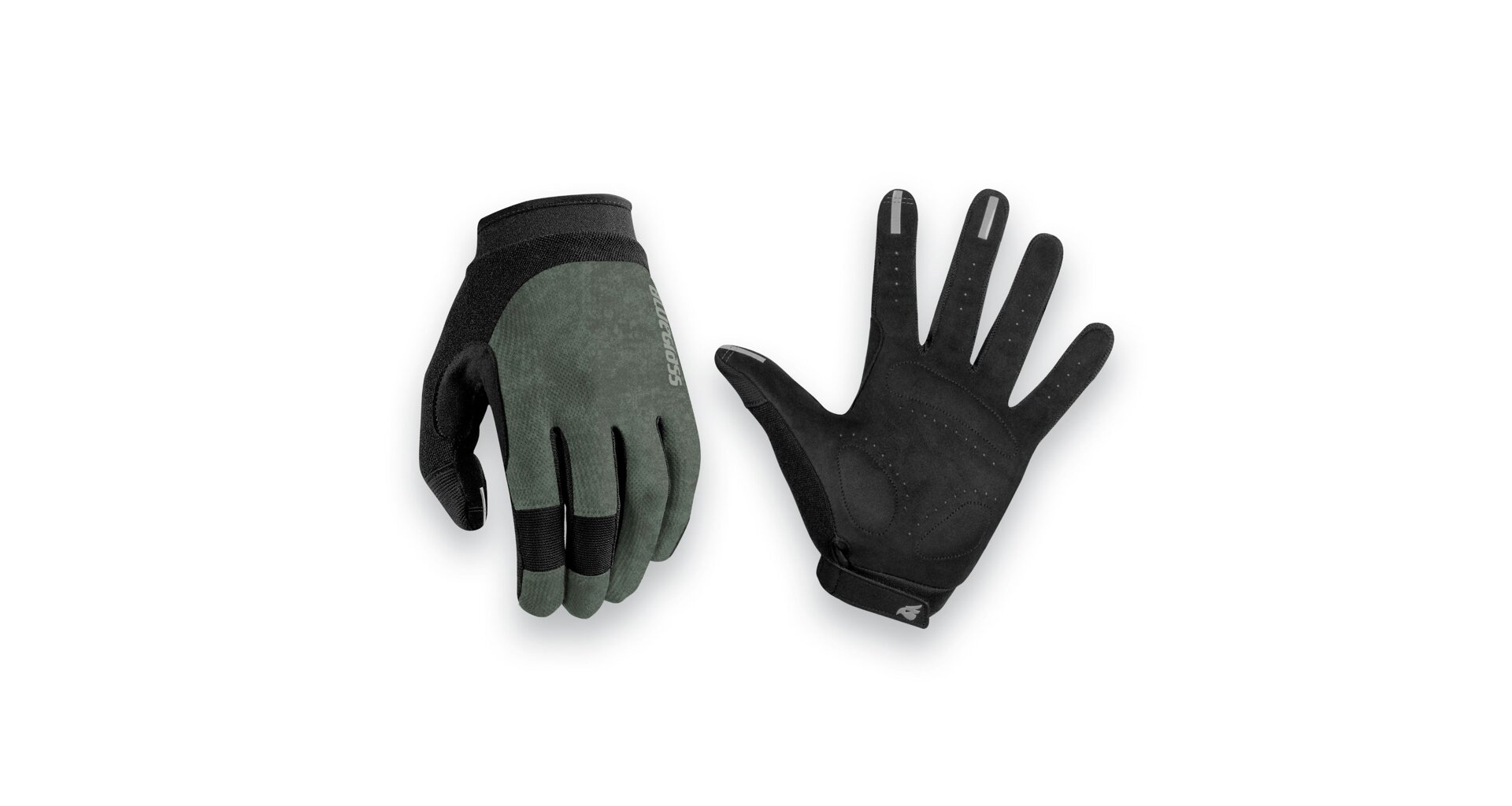 Rukavice Bluegrass React - Šedo zelená Velikost: XL