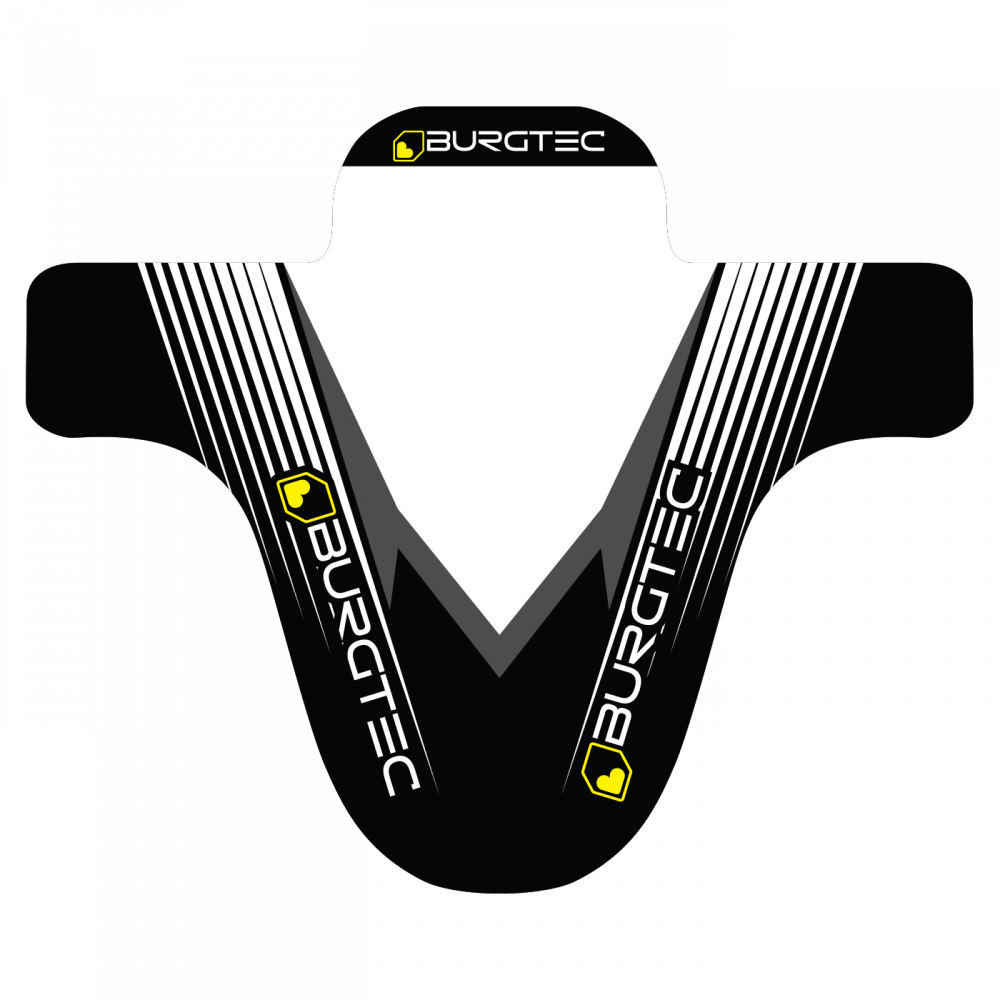 Blatníček Burgtec Moto Mudguard Provedení blatníku: White/Black Decal