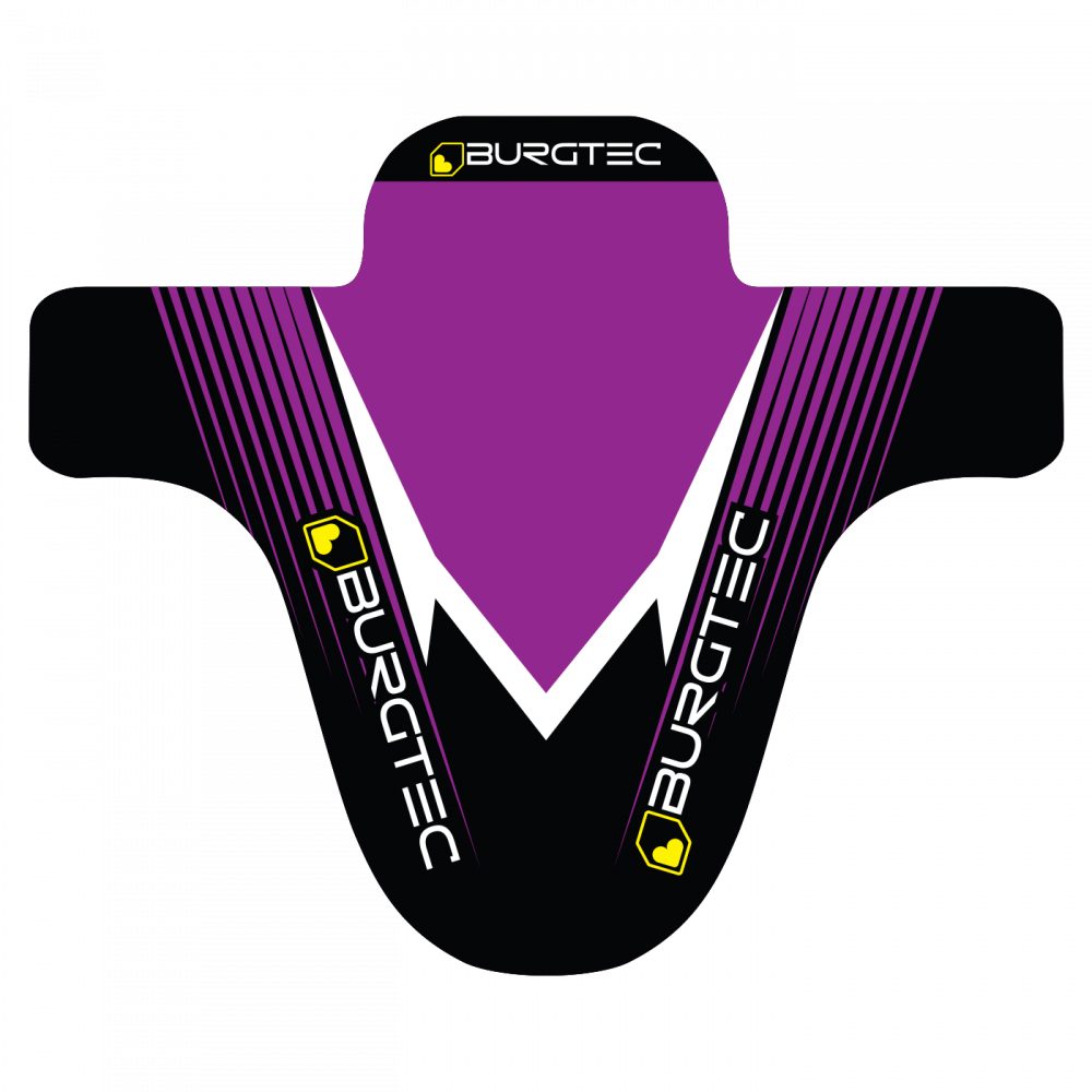 Blatníček Burgtec Moto Mudguard Provedení blatníku: Purple/Black Decal