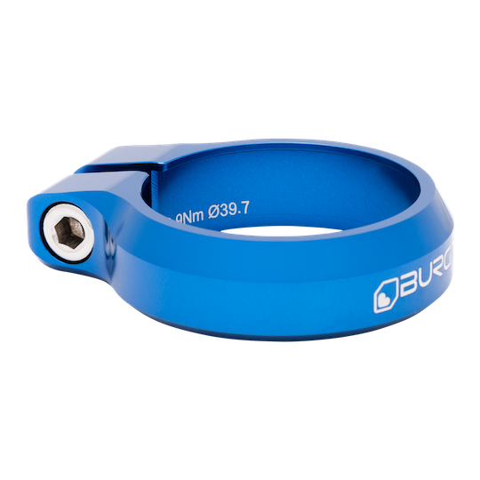 Sedlová objímka Burgtec Barva: Deep Blue, Průměr sedlovky: 39.7mm