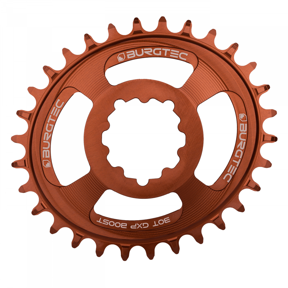 Převodník Burgtec Oval Sram Boost 3mm Offset Thick Thin Barva: Kash Bronze, Velikost převodníku: 32T