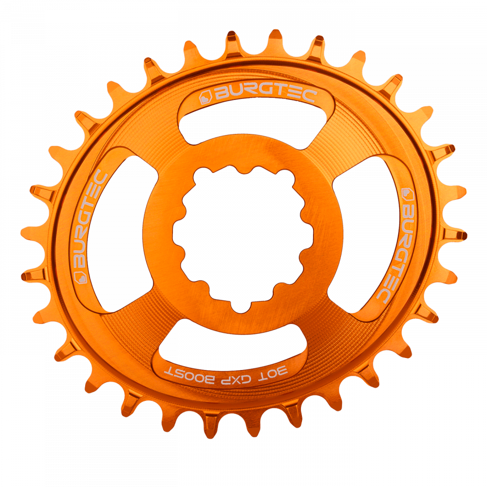 Převodník Burgtec Oval Sram Boost 3mm Offset Thick Thin Barva: Iron Bro Orange, Velikost převodníku: 32T