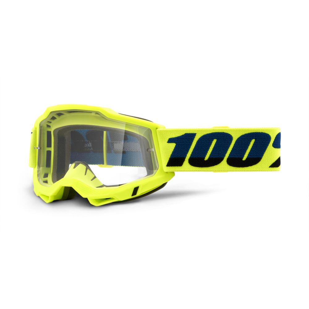100% Brýle 100% ACCURI 2 Goggle - Fluo/Yellow - Clear Lens