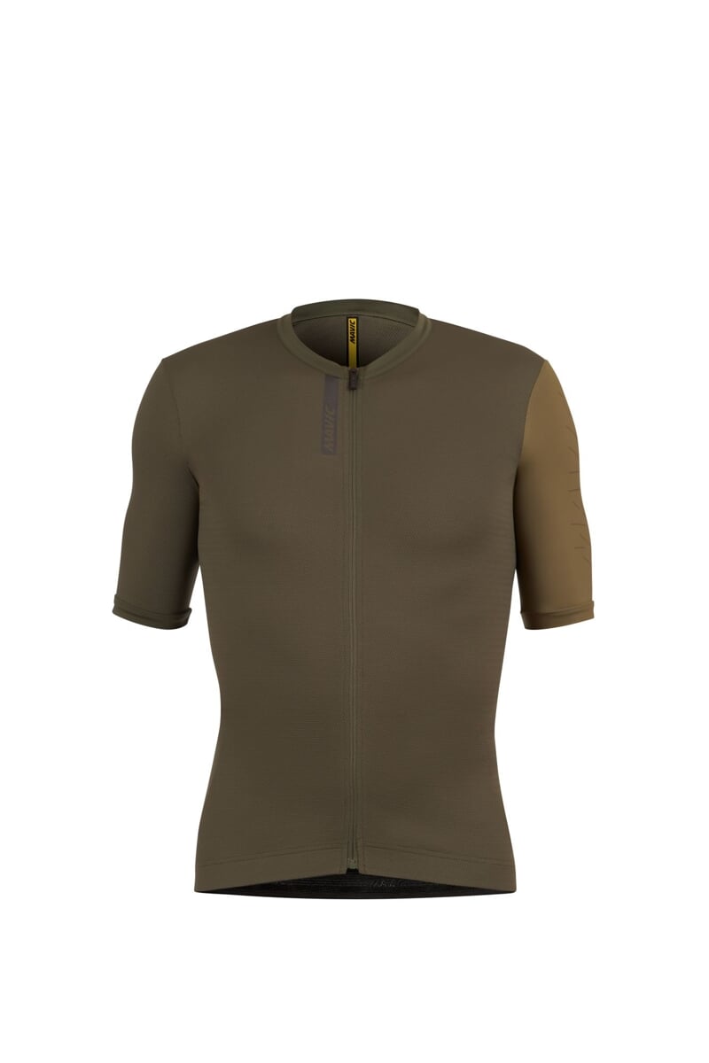 MAVIC DOPLŇKY Pánský dres Mavic Essential - Army Green Olive Velikost: L