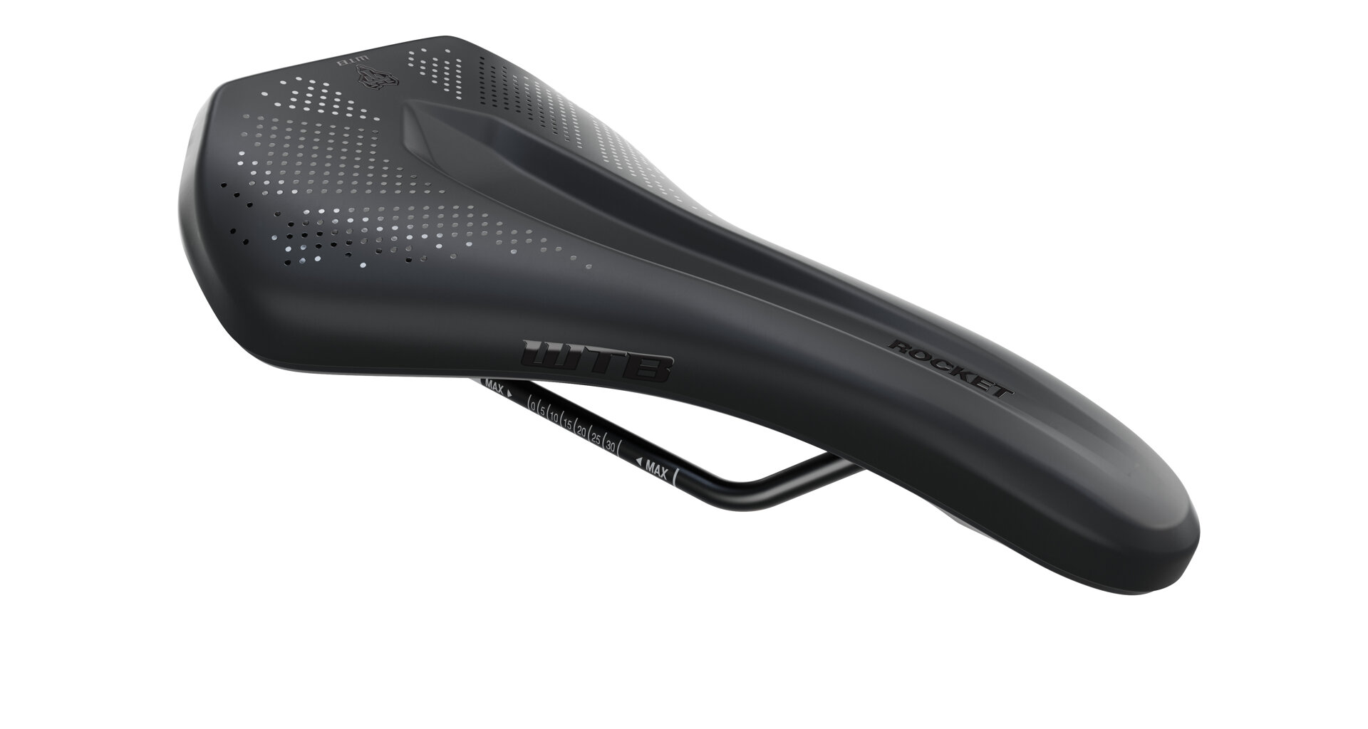Sedlo WTB Rocket Šířka: Medium, Materiál ližin: Stainless