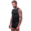 Pánské funkční triko Sensor Coolmax Air bez rukávů - Černá