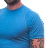 Pánské funkční triko Sensor Merino Active kr.rukáv - Modrá