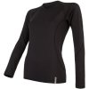 Dámské funkční triko Sensor Coolmax Tech dl.rukáv - Černá