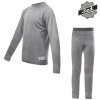 Dětský funkční set Sensor Merino Active triko dl.rukáv + podvlékací kalhoty - Šedá