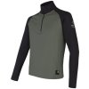 Pánská funkční mikina Sensor Coolmax Thermo - Olive green/černá