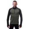 Pánská funkční mikina Sensor Coolmax Thermo - Olive green/černá
