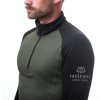 Pánská funkční mikina Sensor Coolmax Thermo - Olive green/černá