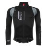 Cyklistická bunda Force X80 tenký softshell - Černá / Šedá vel. M