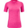 Dámské bezešvé merino tričko Silvini Soana - pink