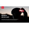 Světlo do helmy MET MAGNETIC USB LED LIGHT