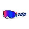 Brýle 100% ARMEGA Goggle Genesis - Hiper Blue/Red Mirror Lens