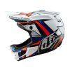 Integrální přilba Troy Lee Designs D4 Composite MIPS - frames white / silver