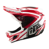 Integrální přilba Troy Lee Designs D4 Polyacrylite MIPS - the line fire / white