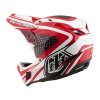 Integrální přilba Troy Lee Designs D4 Polyacrylite MIPS - the line fire / white
