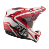Integrální přilba Troy Lee Designs D4 Polyacrylite MIPS - the line fire / white
