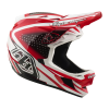 Integrální přilba Troy Lee Designs D4 Polyacrylite MIPS - the line fire / white