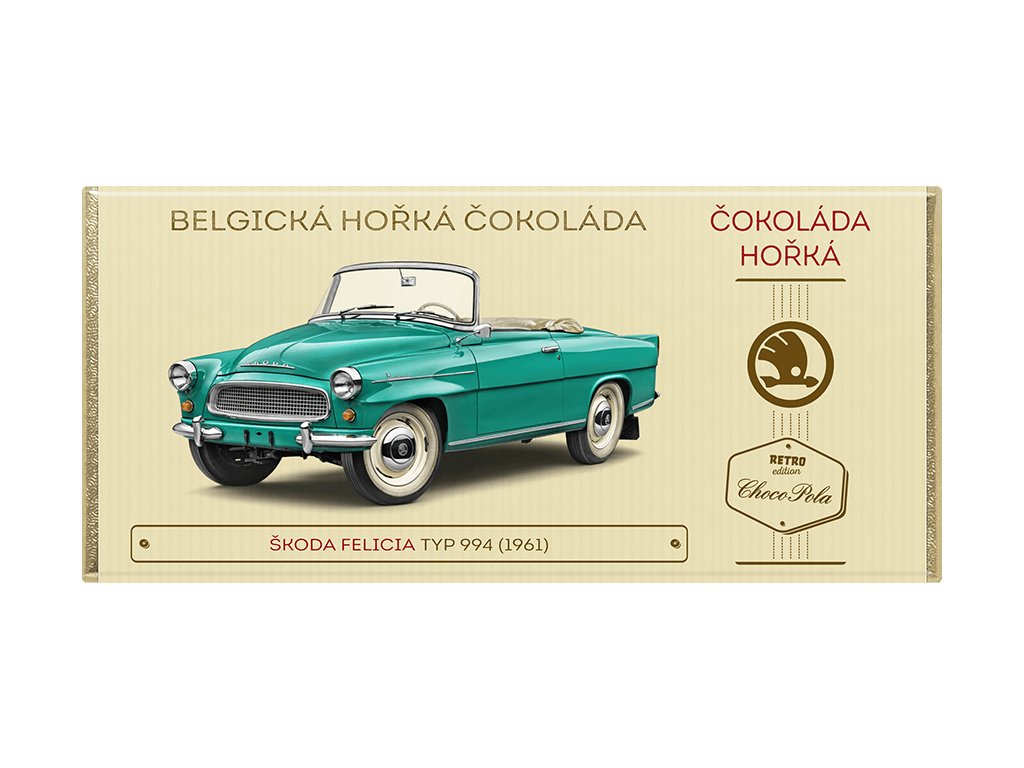 Škoda Felicia, typ 994 (1961) hořká čokoláda 100 g